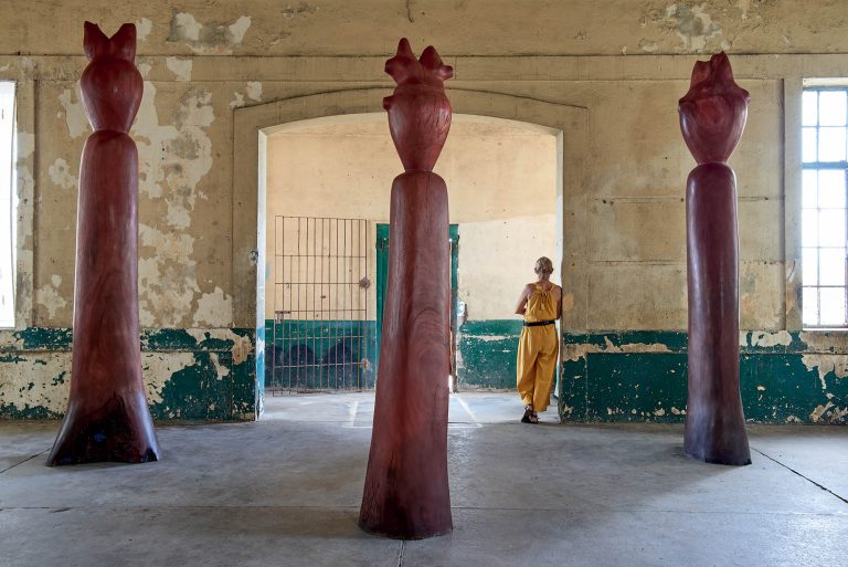 THREE GRACES, 2021, guango, approximately 11'9" with Laura
