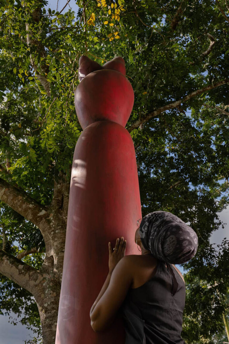THREE GRACES, 2021, guango, approximately 11’9″
