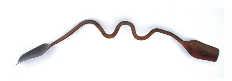 PADDLE FOR BOAT OF SOULS, 2010, lignum vitae, 8" x 76"