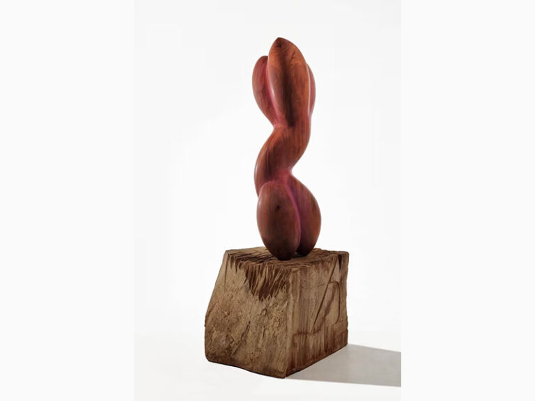 FOR LOVE, 2024, mahogany, 54″ x 12″ x 12″