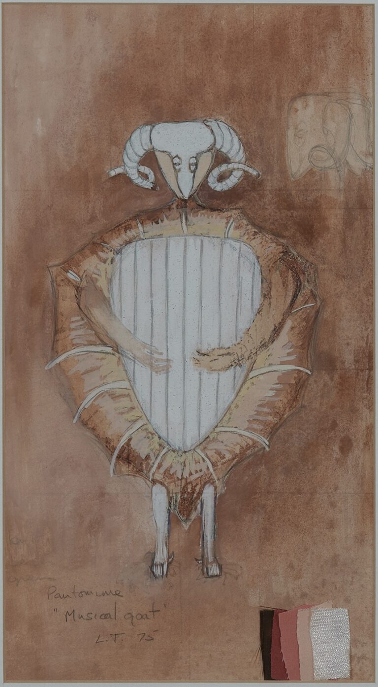 Musical Goat costume design for the Pantomime, The Witch, 1975