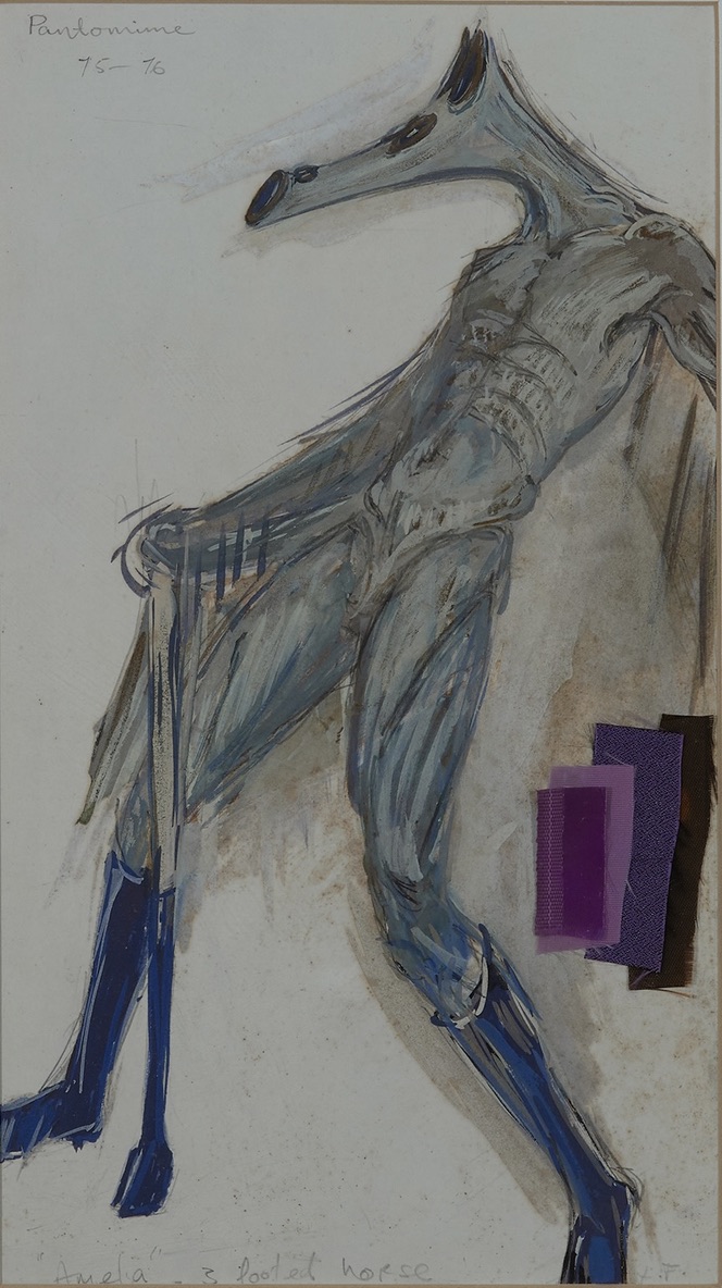 Amelia costume design for the Pantomime, The Witch, 1975