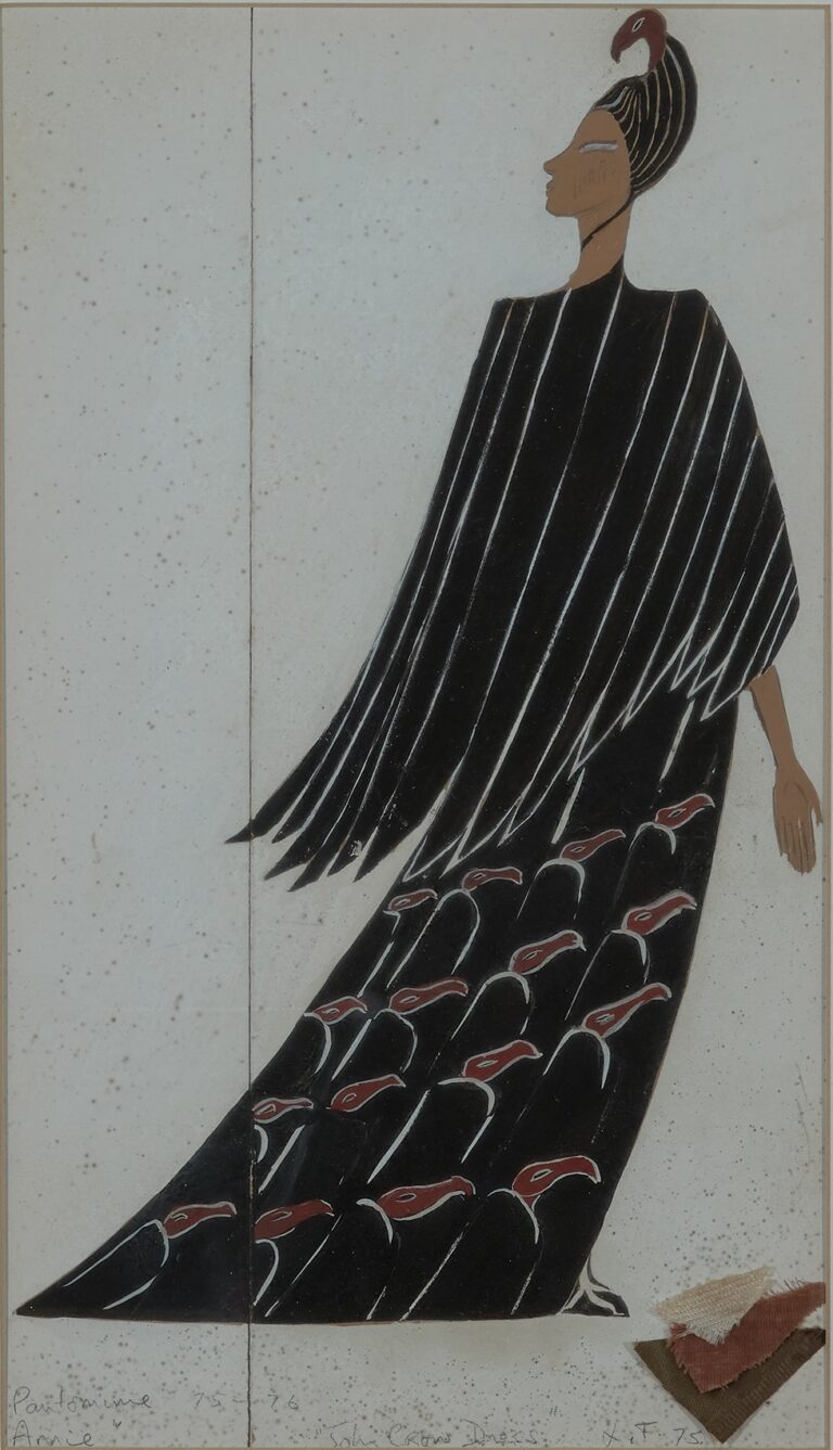 The John Crow Dress, costume design for the Pantomime, The Witch, 1975